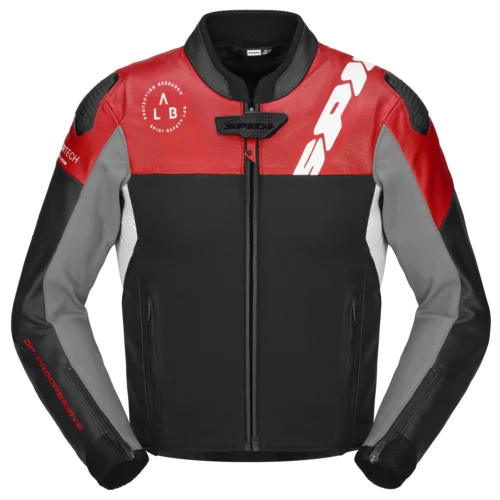 Spidi DP Progressive Hybrid Leather Jacket -Motorcycle Tops Store spidi dp progressive hybr black fluorescente yellow red