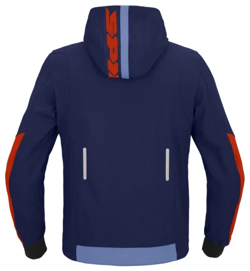Spidi Hoodie Armor Light Jacket -Motorcycle Tops Store spidi hoodie armor light navy red3 xl 4