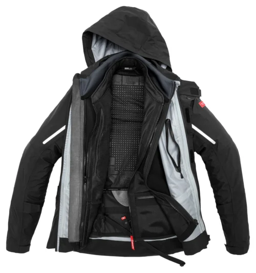 Spidi Mission-T Jacket -Motorcycle Tops Store spidi mission t jacket black
