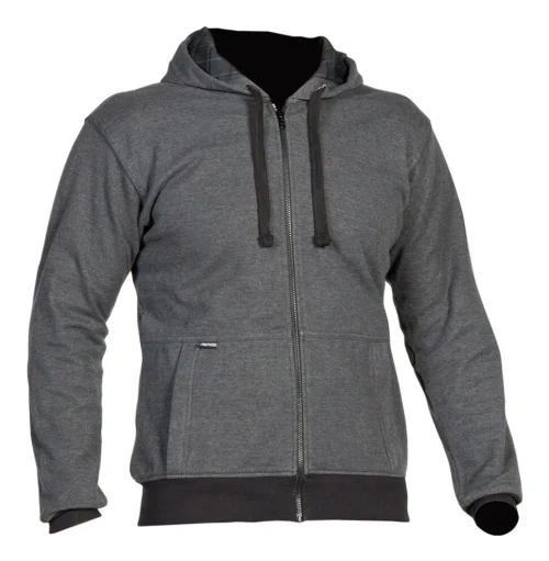 Street & Steel Kickstarter Moto Hoody -Motorcycle Tops Store street steel kickstarter moto hoody grey 2