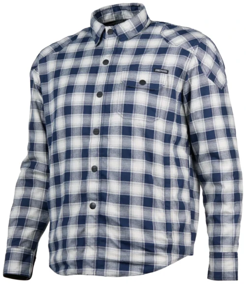 Street & Steel Mission Moto Riding Shirt -Motorcycle Tops Store street steel mission moto riding shirt blue grey scaled